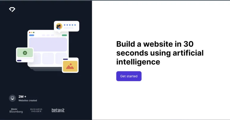 Durable AI website builder create a website in 30 seconds